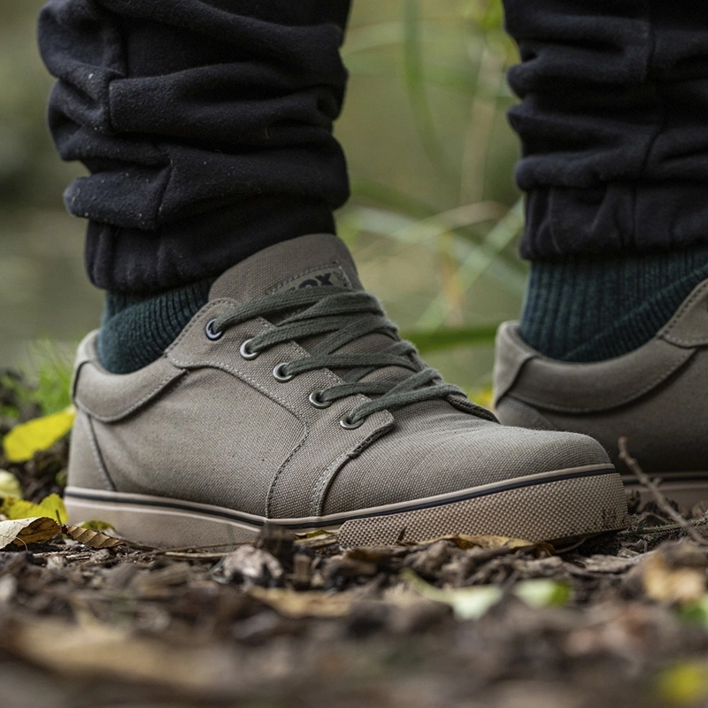 Fox Khaki Canvas Shoes